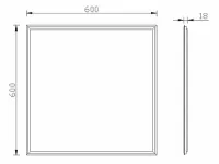 Luminária Painel Sobrepor 48w 60X60 cm - Foto 2