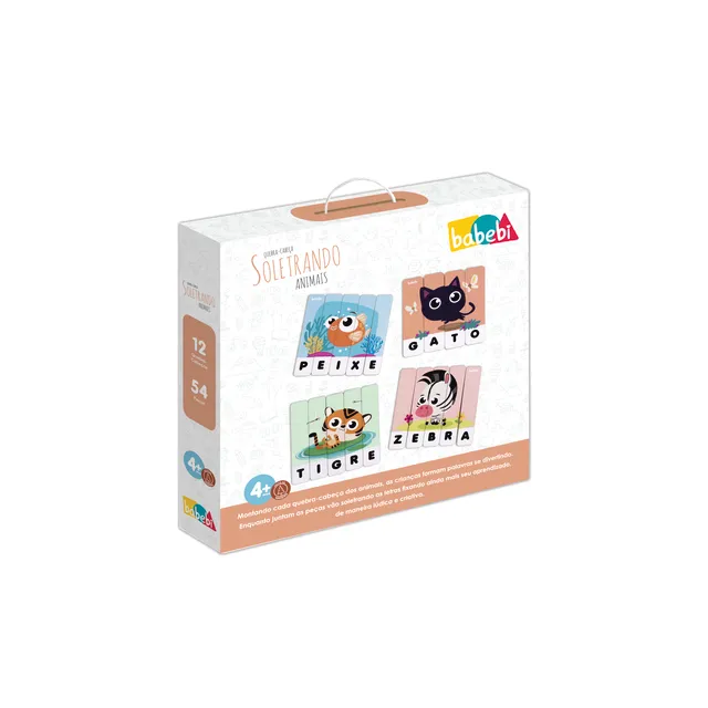 Quebra-Cabeça Soletrando Animais Imagem