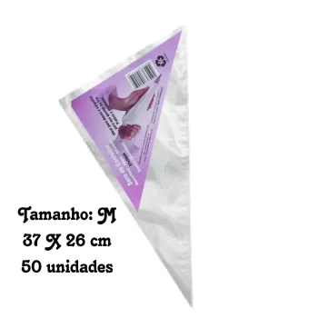 Manga de Confeitar Meccaplast 30 cm com 50 Unid