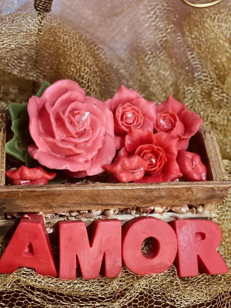 Caixote de rosas