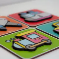 Quebra-Cabeça 4 Partes - Carro - (unidade) - Foto 3