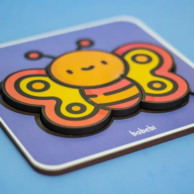 Quebra-Cabeça 4 Partes - Borboleta  - (unidade) Imagem