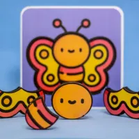 Quebra-Cabeça 4 Partes - Borboleta  - (unidade) - Foto 2