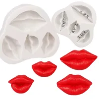 Molde de Silicone Beijo