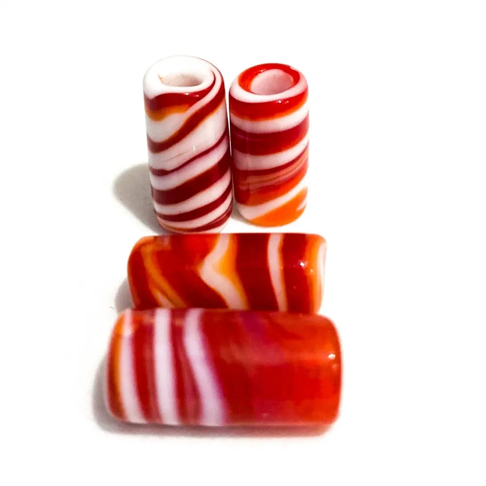 Mini Firma de murano Vermelho / Branco 16 Imagem