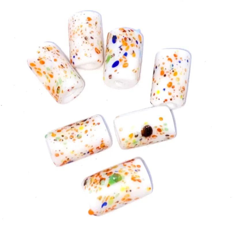 Mini Firma de murano Colorida/Branco 14