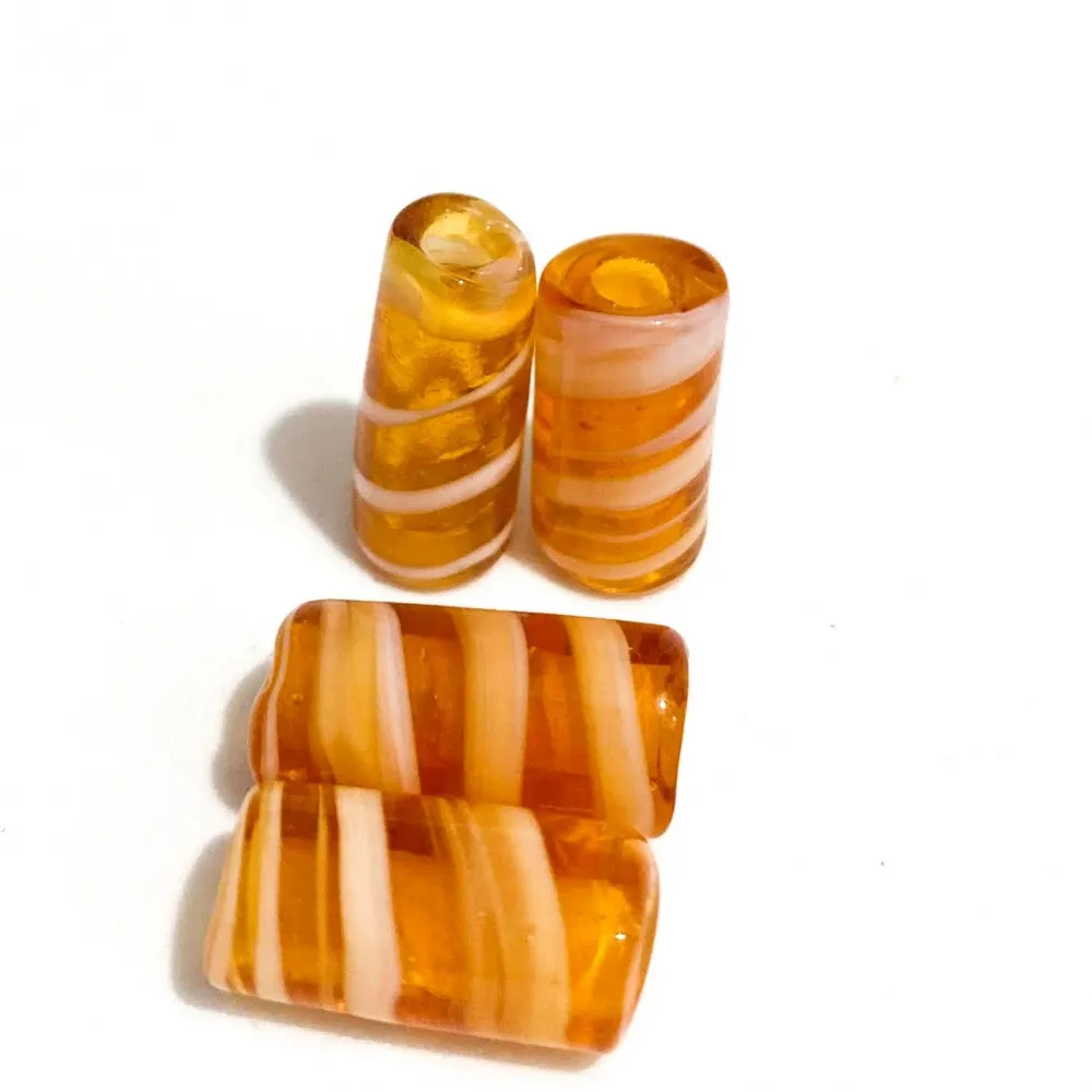 Mini Firma de murano Mel  / Branco 20 Imagem