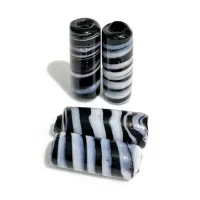 Mini Firma de murano Preto / Branco 25