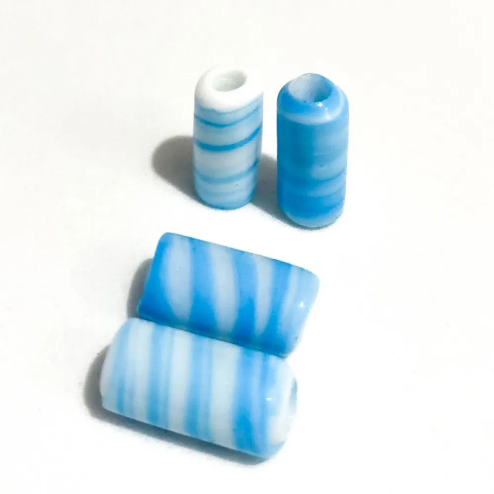 Mini Firma de murano Branco / Azul Claro 26
