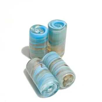Mini Firma de murano Mel Mesclado Azul 30