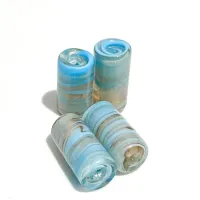 Mini Firma de murano Mel Mesclado Azul 30