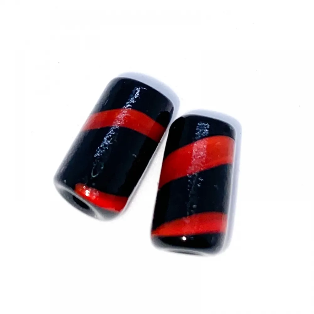 Mini Firma de murano Preto / Vermelho 33 Imagem