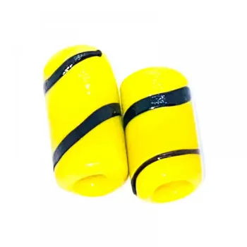 Mini Firma de murano Amarelo / Preto 37