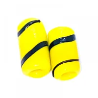 Mini Firma de murano Amarelo / Preto 37