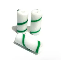 Mini Firma de murano Branco / Verde 38
