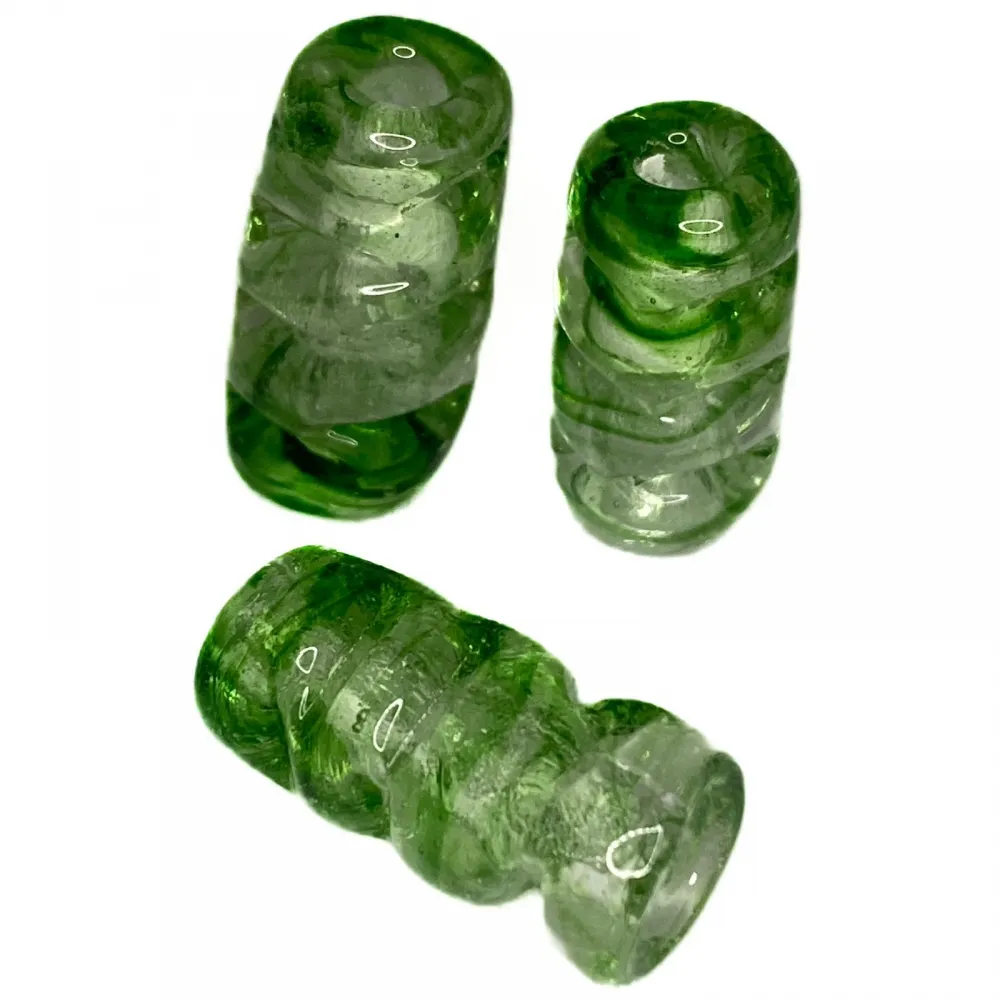 Firma de murano Torcida / Mordida Verde Medio 05