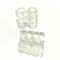 Firma de murano Torcida / Mordida Transparente 18