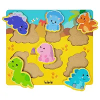 Quebra-Cabeça de Encaixe - Dinossauros - Foto 2