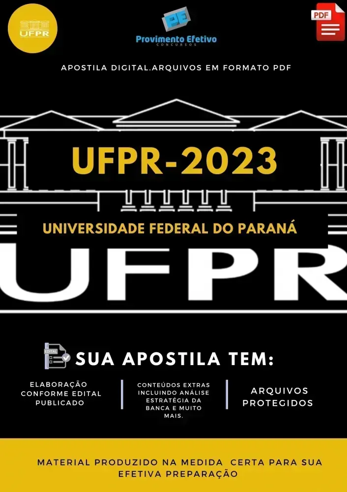 Apostila UFPR Engenheiro Segurança do Trabalho Prova 2023 Imagem