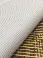   TECIDO TRICOLINE XADREX ROSABB