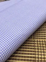   TECIDO TRICOLINE XADREX LILAS