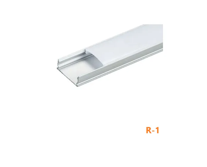 R-1 Perfil para Fita de Led U R-1 ( Pintura Anodizado - Branco ou Preto )