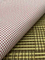   TECIDO TRICOLINE XADREX VERMELHO