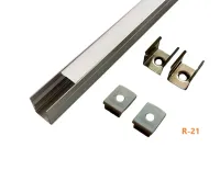 R-21 Perfil Nano para Fita de Led U ( Pintura Anodizado ) - Ideal para Locais Pequenos - Foto 3