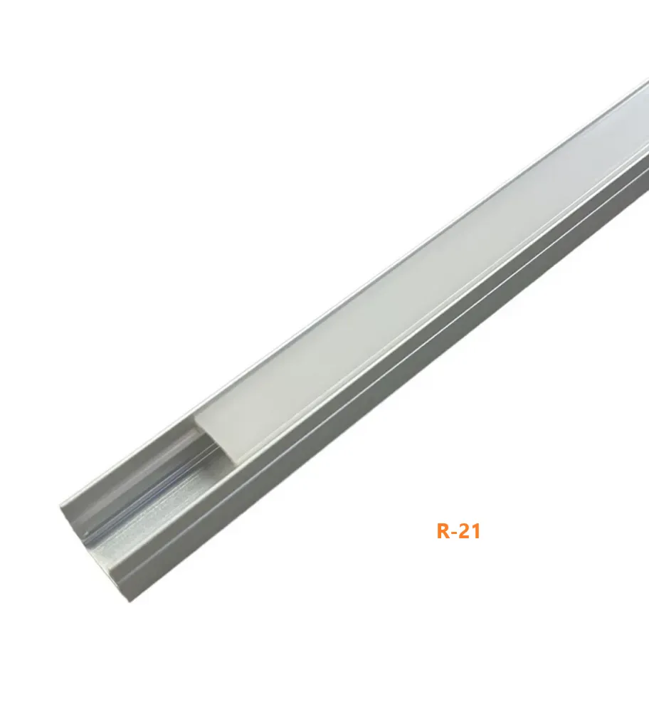 R-21 Perfil Nano para Fita de Led U ( Pintura Anodizado ) - Ideal para Locais Pequenos Imagem