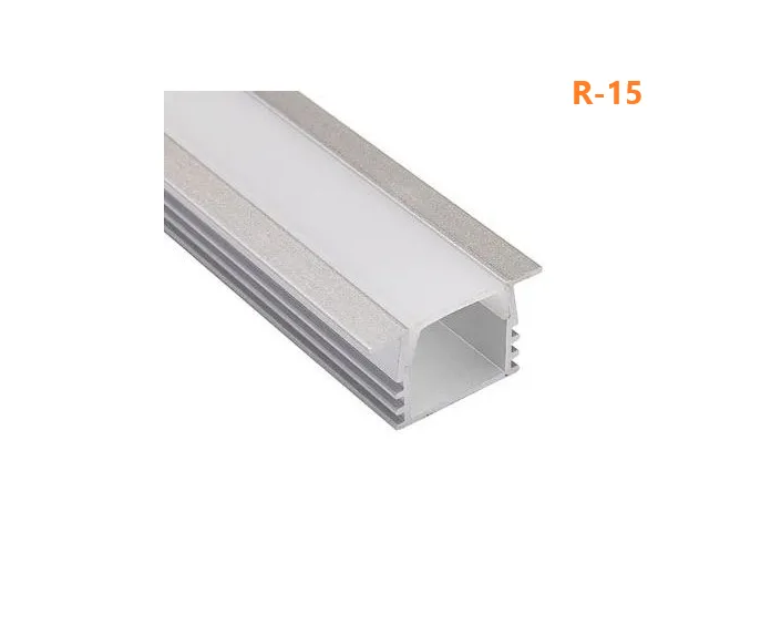 R-15 Perfil de Embutir com Aba para Fita de Led