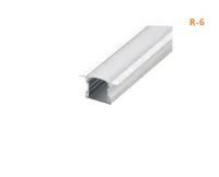 R-6 Perfil de Embutir com Aba para Fita de Led ( Pintura - Anodizado ou Preto )