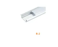R-2 Perfil de Embutir com Aba para Fita de Led ( Pintura Anodizado ) 2 M