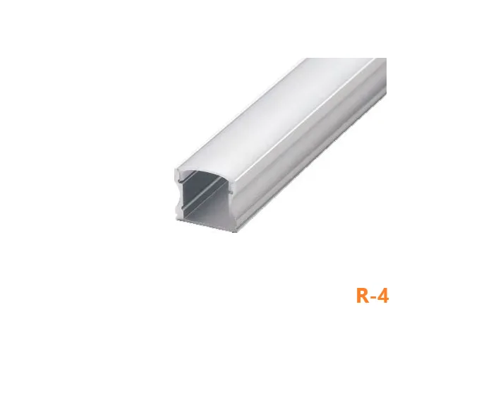 R-4 Perfil para Fita de Led U Sobrepor R-4 - ( Pintura Anodizado ou Preto ) Imagem