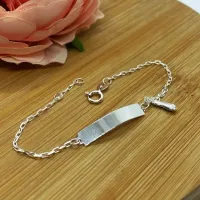 Pulseira de prata com chapa e figa - PU72 - Foto 2