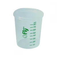 Kit com 06 Copos Dosador / Amamentação /Leite Materno 80ml - FLY