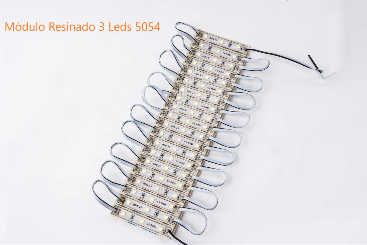 Módulo led Resinado 3 Leds 5054