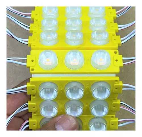Módulo led 3 Leds amarelo Imagem