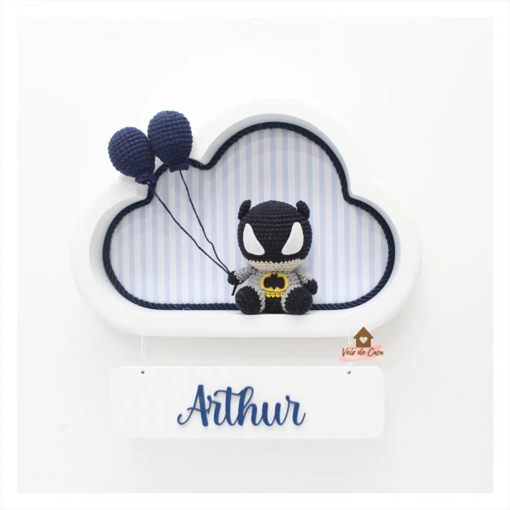 Batman - Nuvem P Branca - Porta Maternidade Imagem