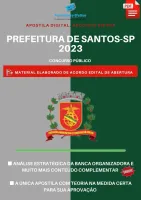 Apostila Prefeitura Santos SP Assistente Social Prova 2023