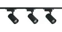 Trilho Eletrificado 1 metro com 3 spot trilho 10w preto
