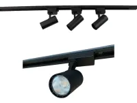 Trilho Eletrificado 1 metro com 3 spot trilho 10w preto - Foto 5