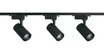 Trilho Eletrificado 1 metro com 3 spot trilho 12w preto
