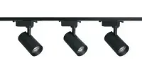 Trilho Eletrificado 1 metro com 3 spot trilho 15w preto