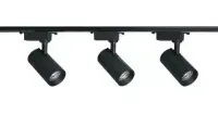 Trilho Eletrificado 1 metro com 3 spot trilho 25w preto