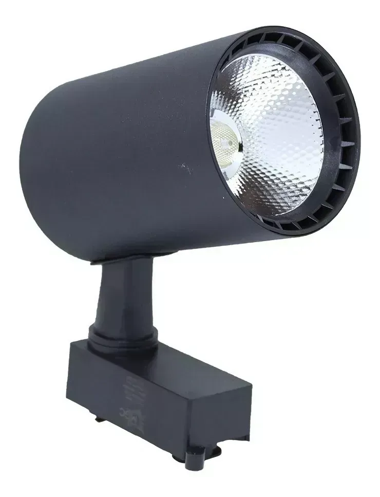 Spot trilho Led 7w preto Imagem