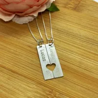 Pingente Personalizado de Prata 950 para Casal -  PI246 - Foto 2