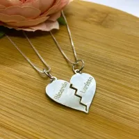 Pingente para colar Personalizado - casal -  950 CARA METADE - CO248 - Foto 2