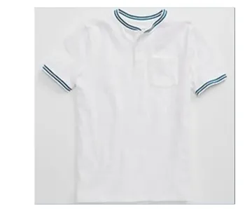  Camiseta Infantil GAP Pocket Henley Manga Curta Masculino