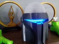 Suporte Alexa Echo Dot 3ª E 4ª Geração Capacete Mandalorian - Foto 5
