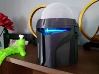 Suporte Alexa Echo Dot 3ª E 4ª Geração Capacete Mandalorian - Foto 6